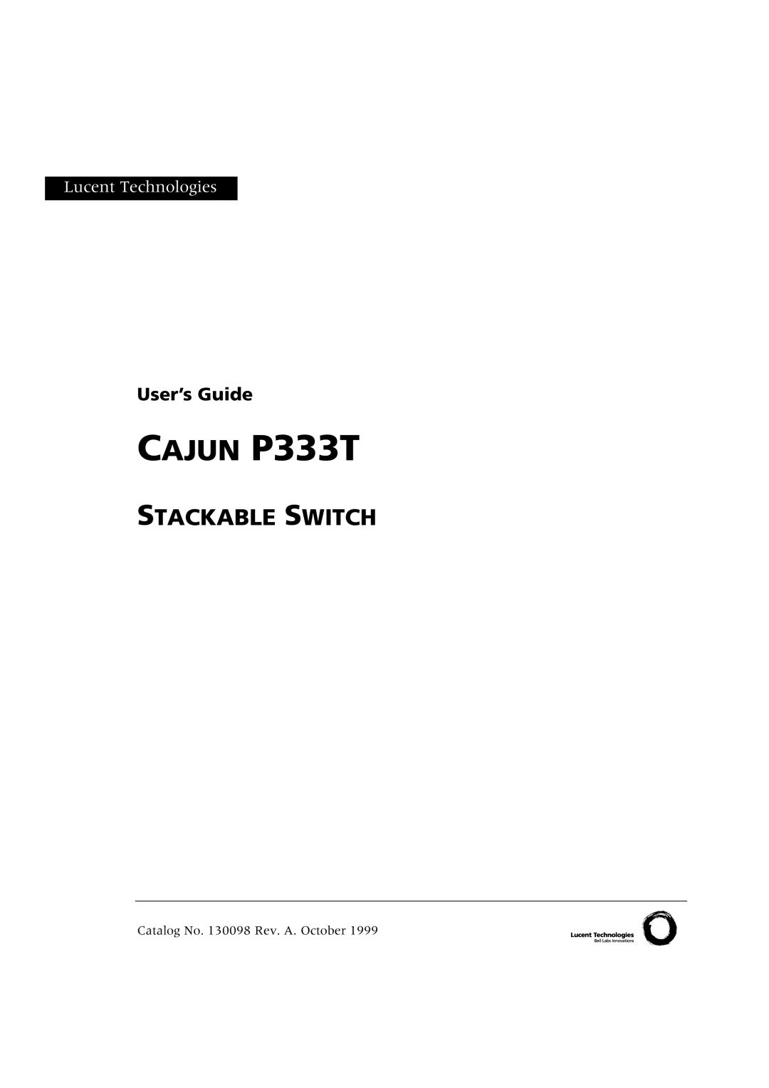 Lucent Technologies manual Cajun P333T 