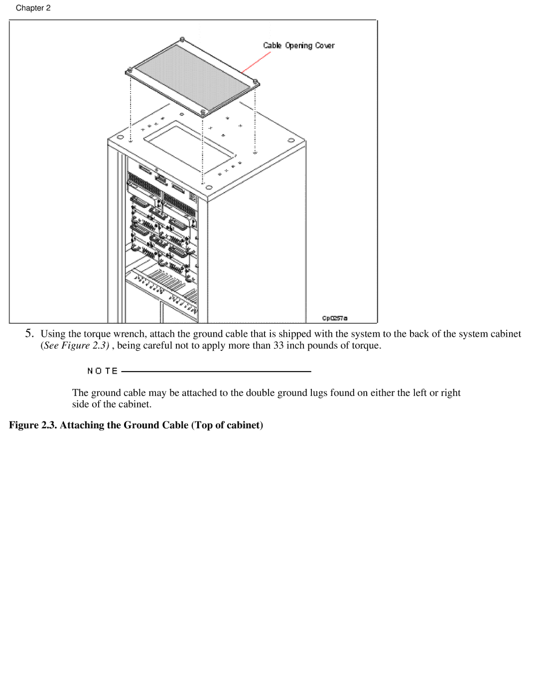 Lucent Technologies PA-8500 manual Attaching the Ground Cable Top of cabinet 