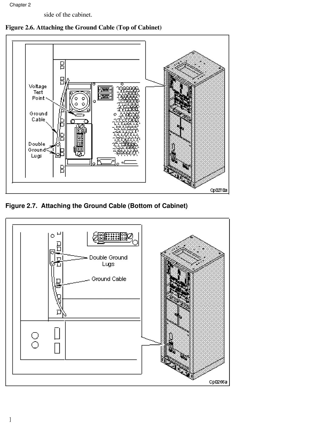 Lucent Technologies PA-8500 manual Attaching the Ground Cable Bottom of Cabinet 