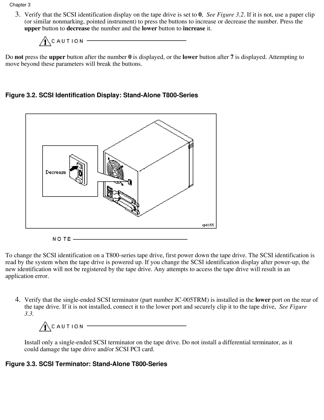 Lucent Technologies PA-8500 manual Scsi Identification Display Stand-Alone T800-Series 