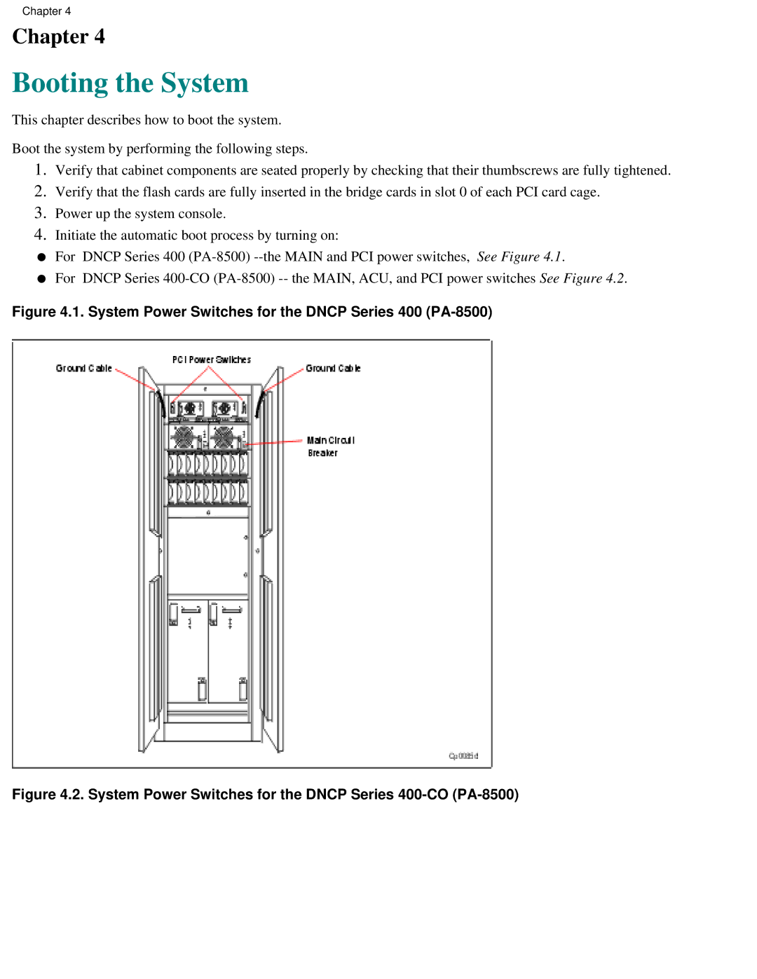 Lucent Technologies PA-8500 manual Booting the System 