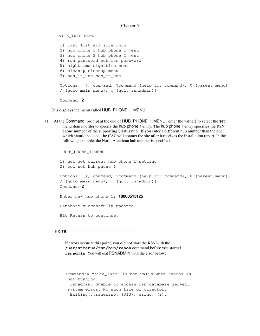 Lucent Technologies PA-8500 manual Siteinfo Menu 