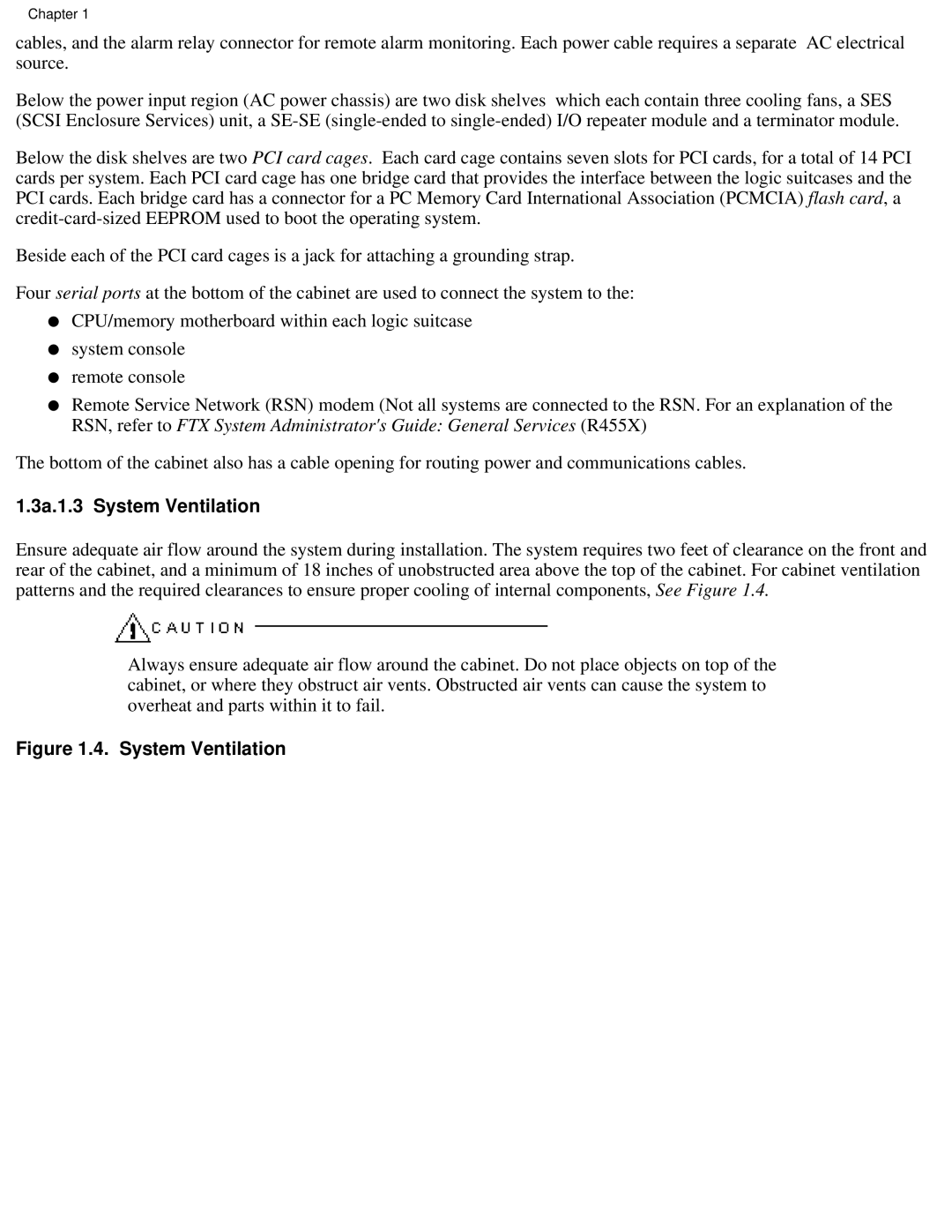 Lucent Technologies PA-8500 manual 3a.1.3 System Ventilation 