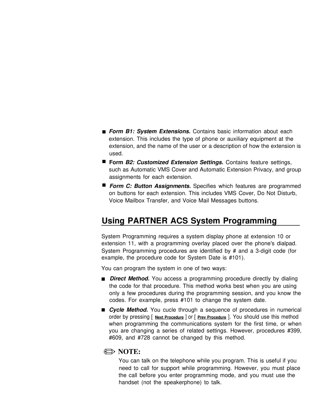 Lucent Technologies partner voice messaging card manual Using Partner ACS System Programming 