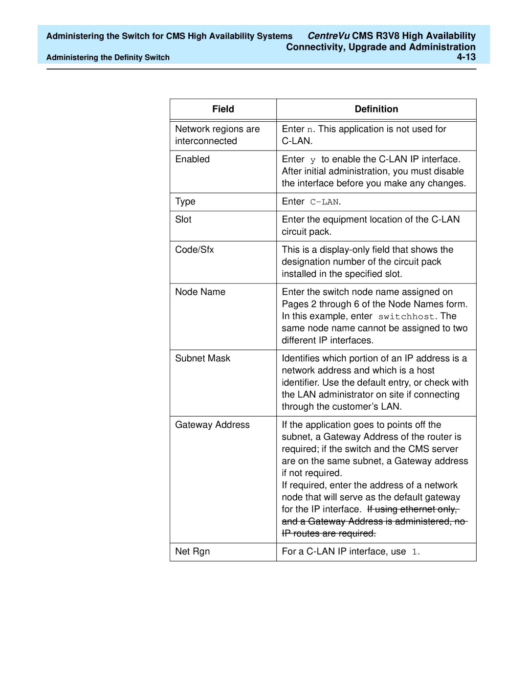 Lucent Technologies Release 3 Version 8 manual Lan 