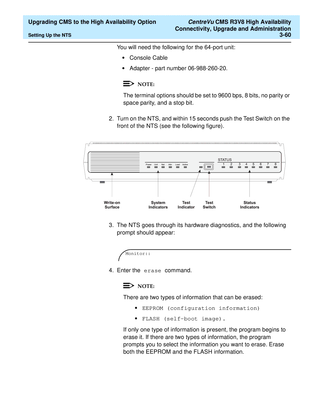 Lucent Technologies Release 3 Version 8 manual Eeprom configuration information Flash self-boot image 