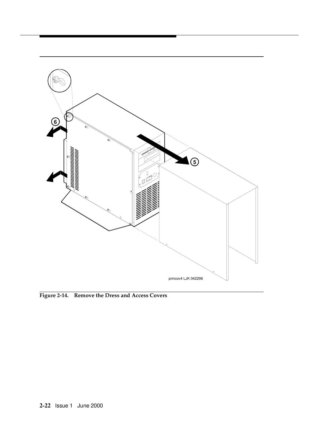 Lucent Technologies Release 3 manual Remove the Dress and Access Covers 