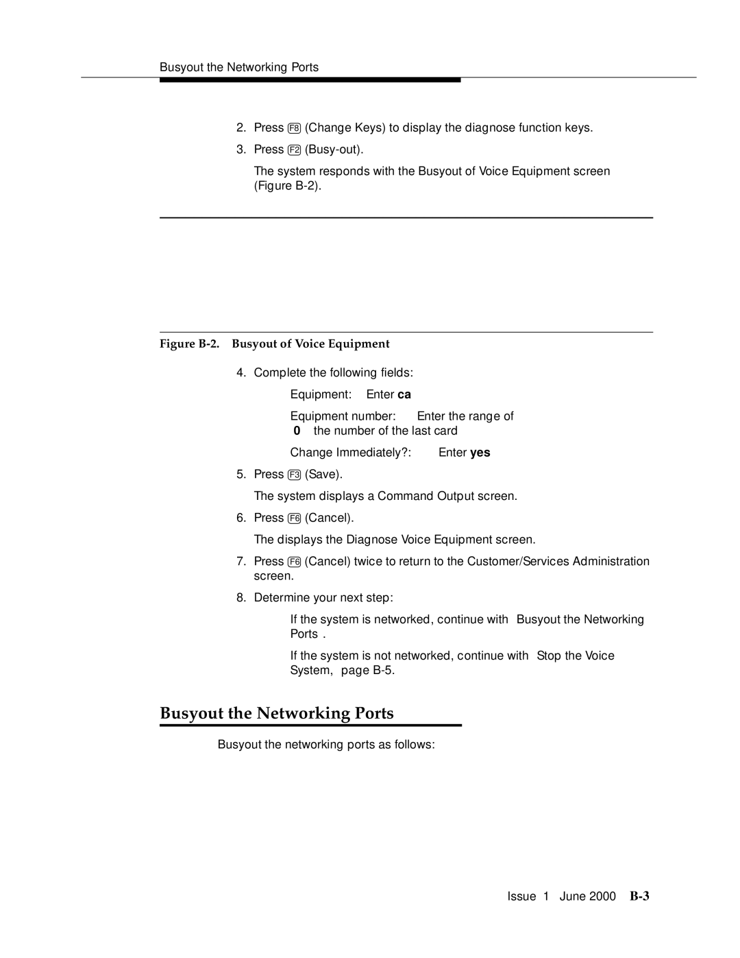 Lucent Technologies Release 3 manual Busyout the Networking Ports, Number of the last card 