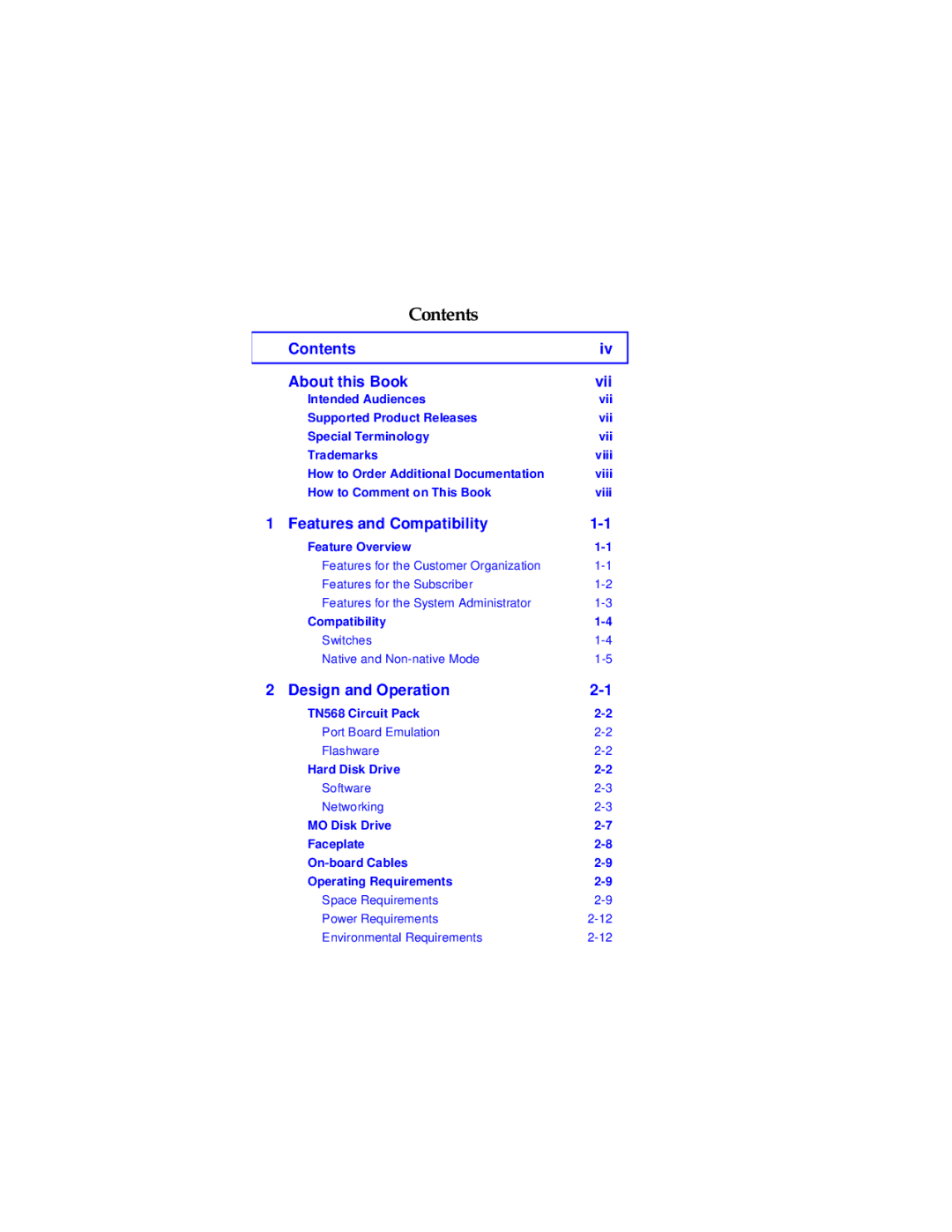 Lucent Technologies Release 4.0 manual Contents 