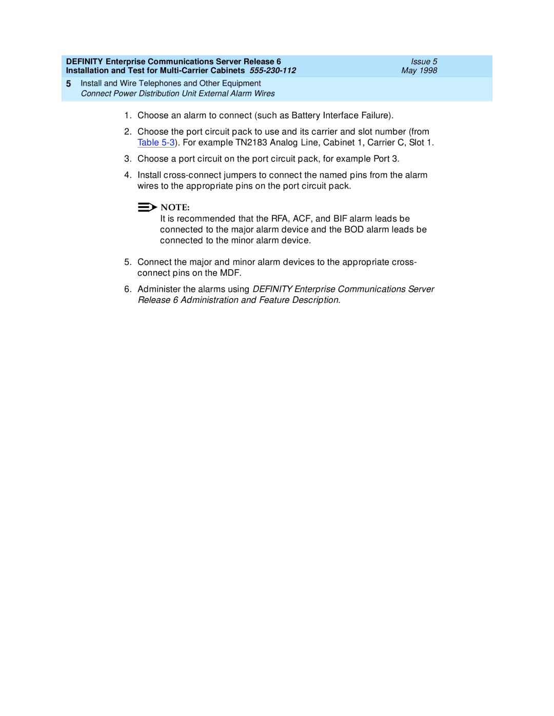 Lucent Technologies Release 6 manual Issue 