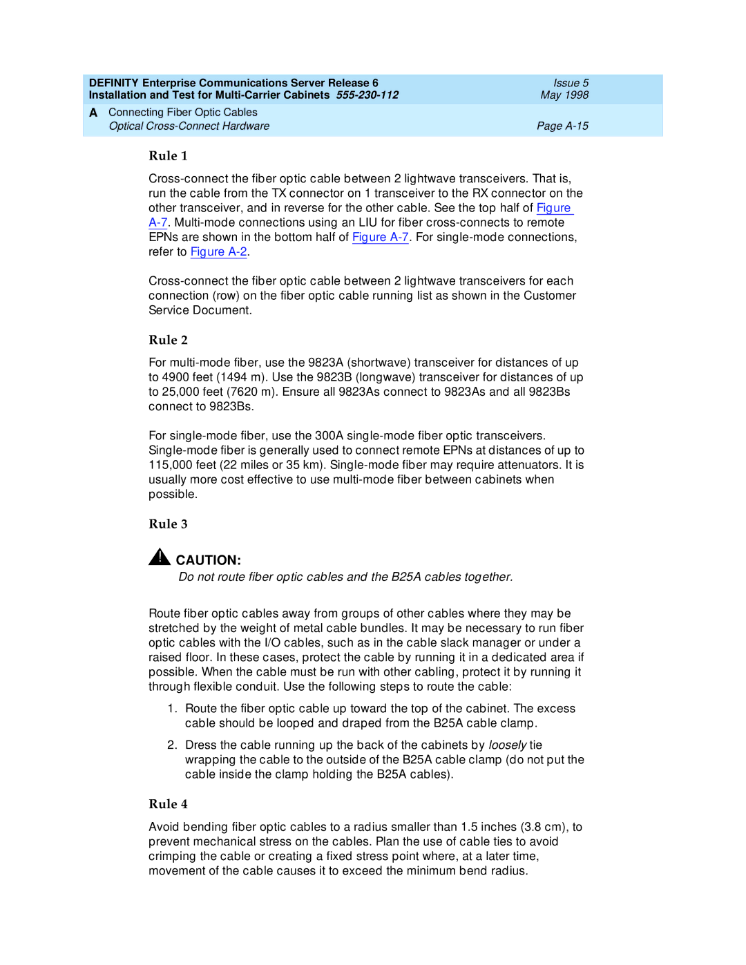 Lucent Technologies Release 6 manual Rule 