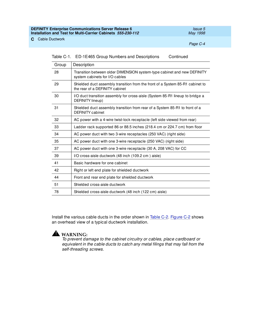 Lucent Technologies Release 6 manual C-4 