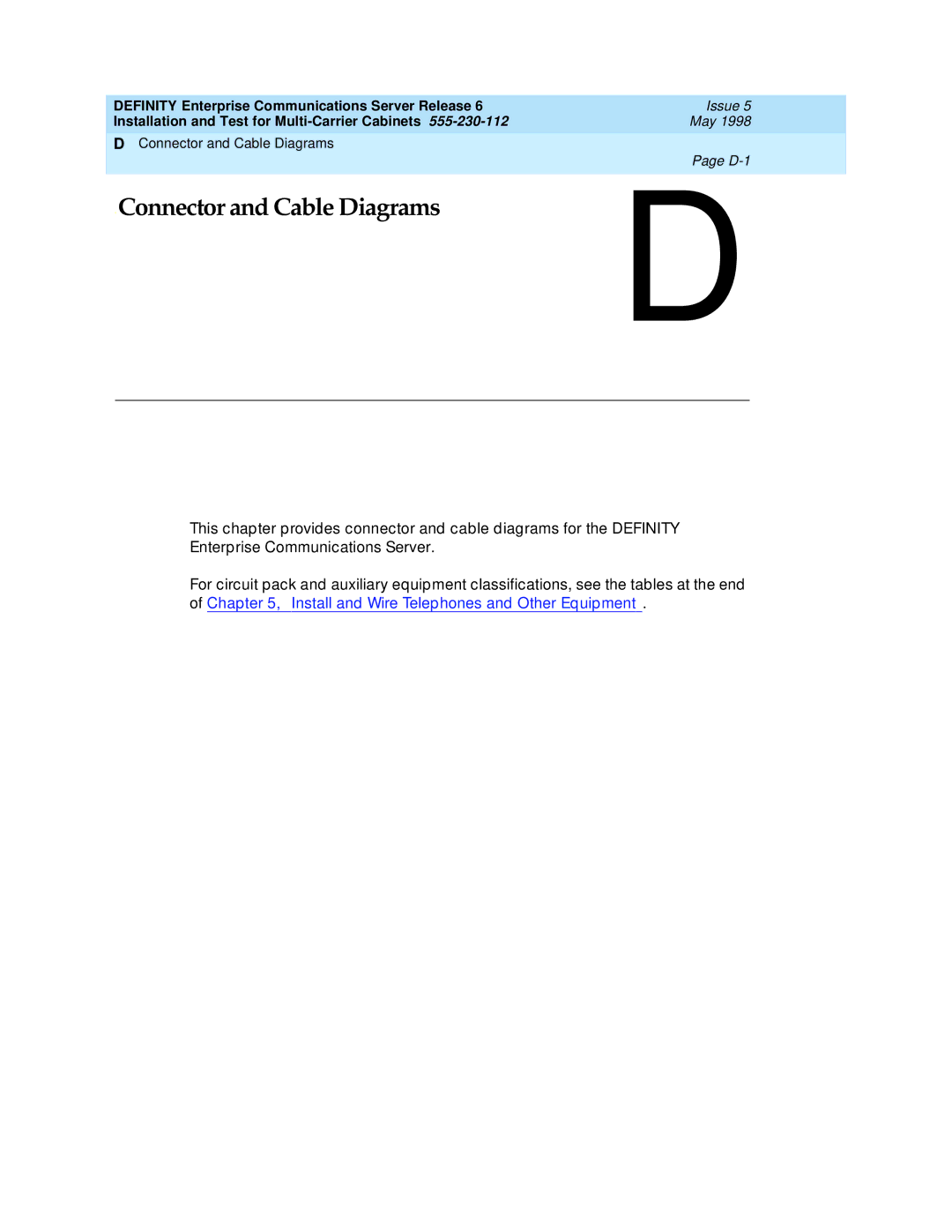 Lucent Technologies Release 6 manual Connector and Cable Diagrams 