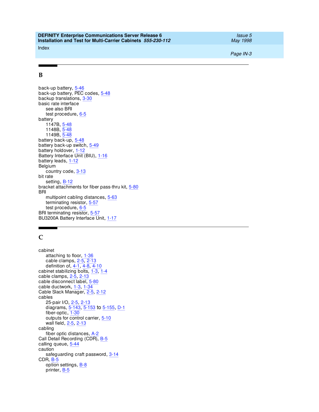 Lucent Technologies Release 6 manual Bri 