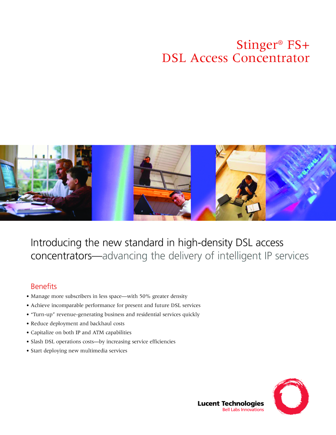 Lucent Technologies manual Stinger FS+ DSL Access Concentrator, Benefits 