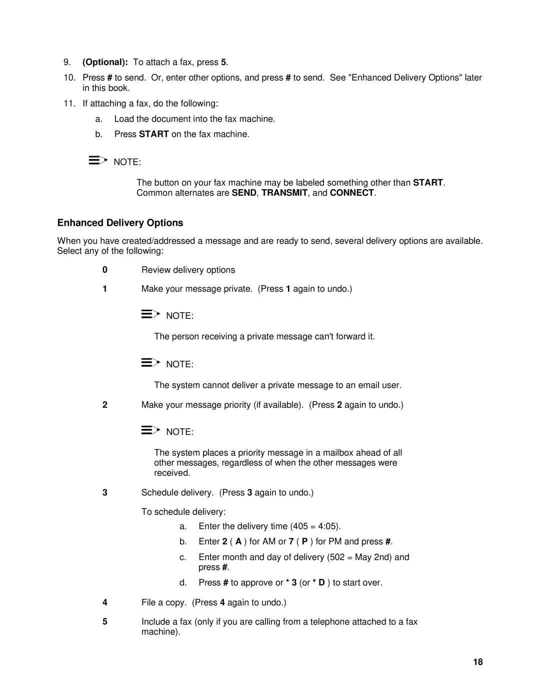 Lucent Technologies SYSTEM 85, System 75 manual Enhanced Delivery Options 