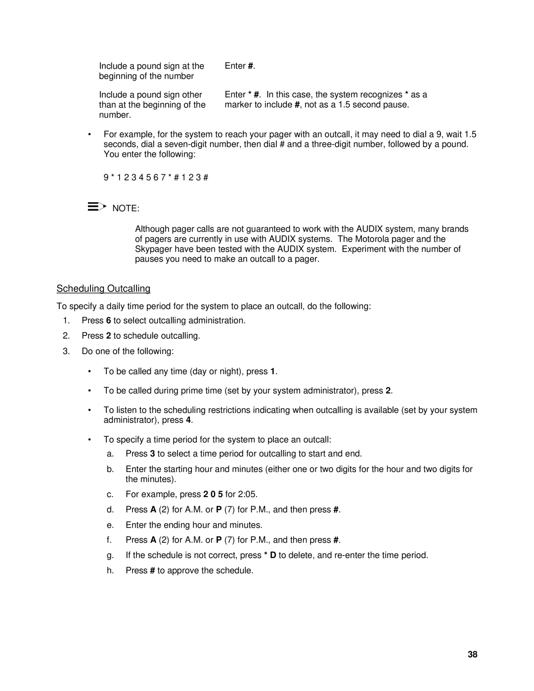 Lucent Technologies SYSTEM 85, System 75 manual Scheduling Outcalling 