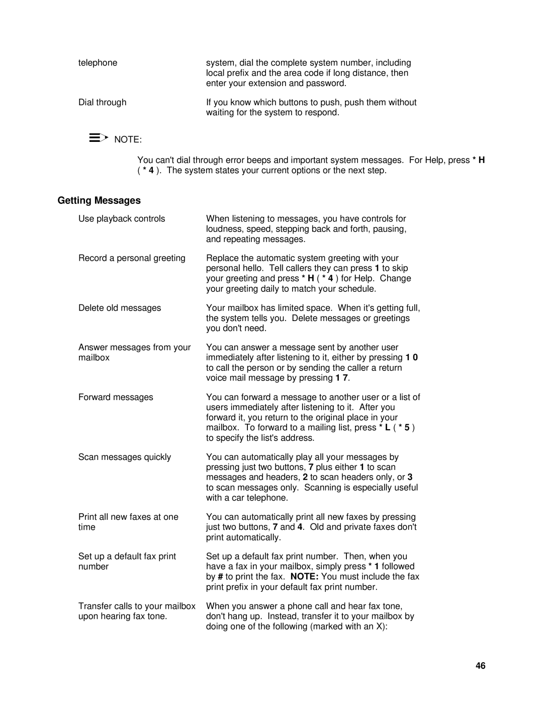 Lucent Technologies SYSTEM 85, System 75 manual Getting Messages 