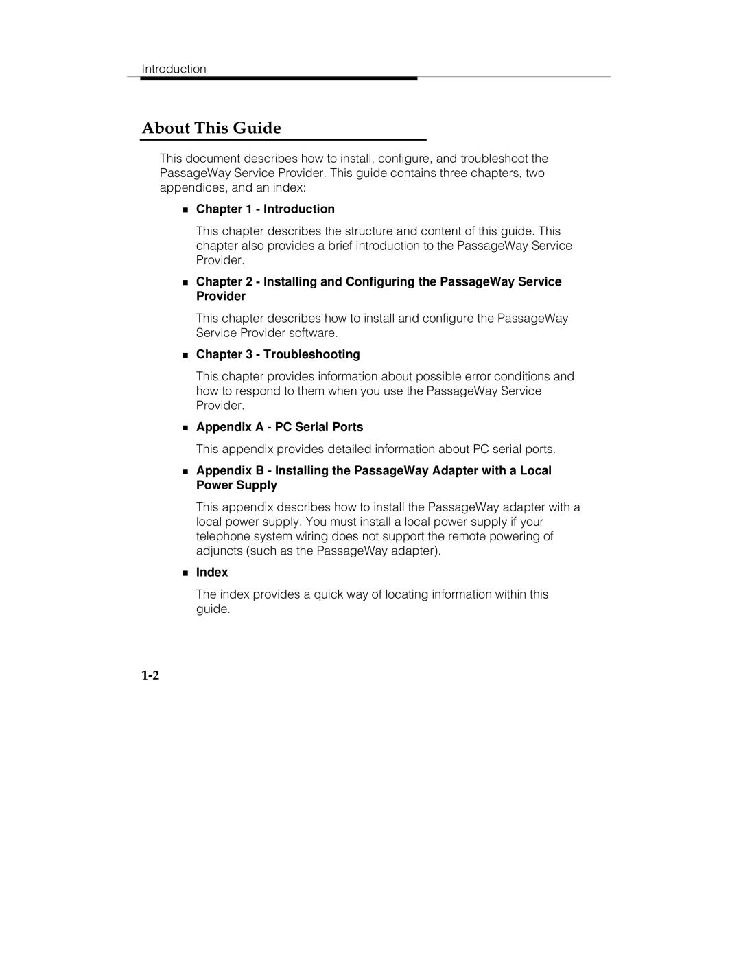 Lucent Technologies passageway service provider  for merlin legend communications system manual About This Guide 