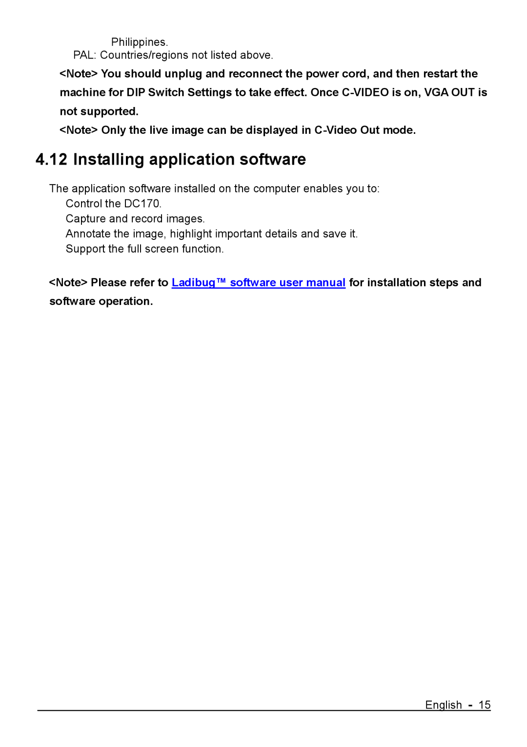 Lumens Technology DC170 user manual Installing application software 