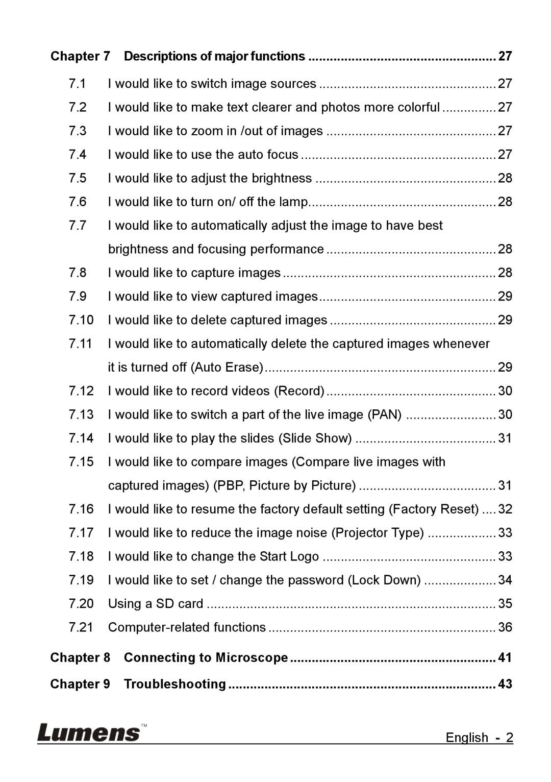 Lumens Technology DC265 user manual Would like to compare images Compare live images with 