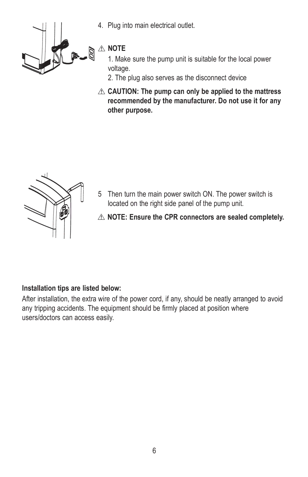 Lumex Syatems 763400A manual Installation tips are listed below 