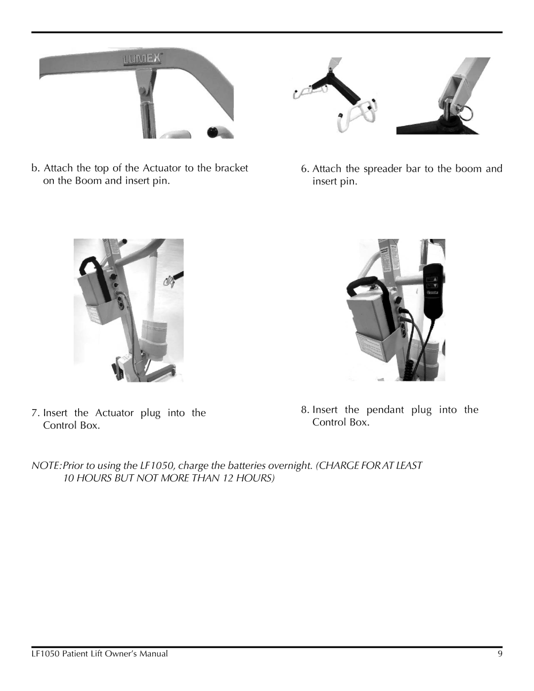 Lumex Syatems LF1050 owner manual 