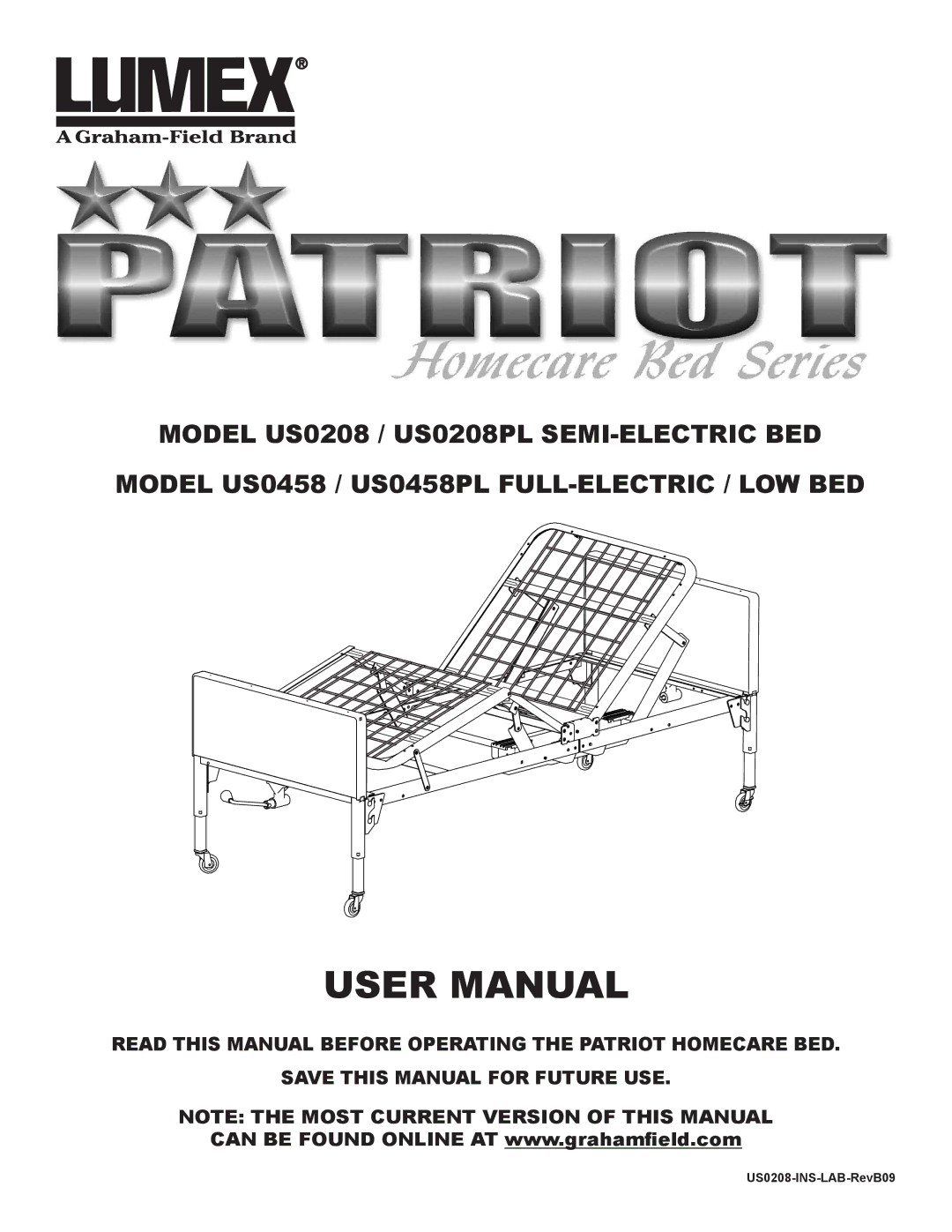 Lumex Syatems user manual US0208-INS-LAB-RevB09 