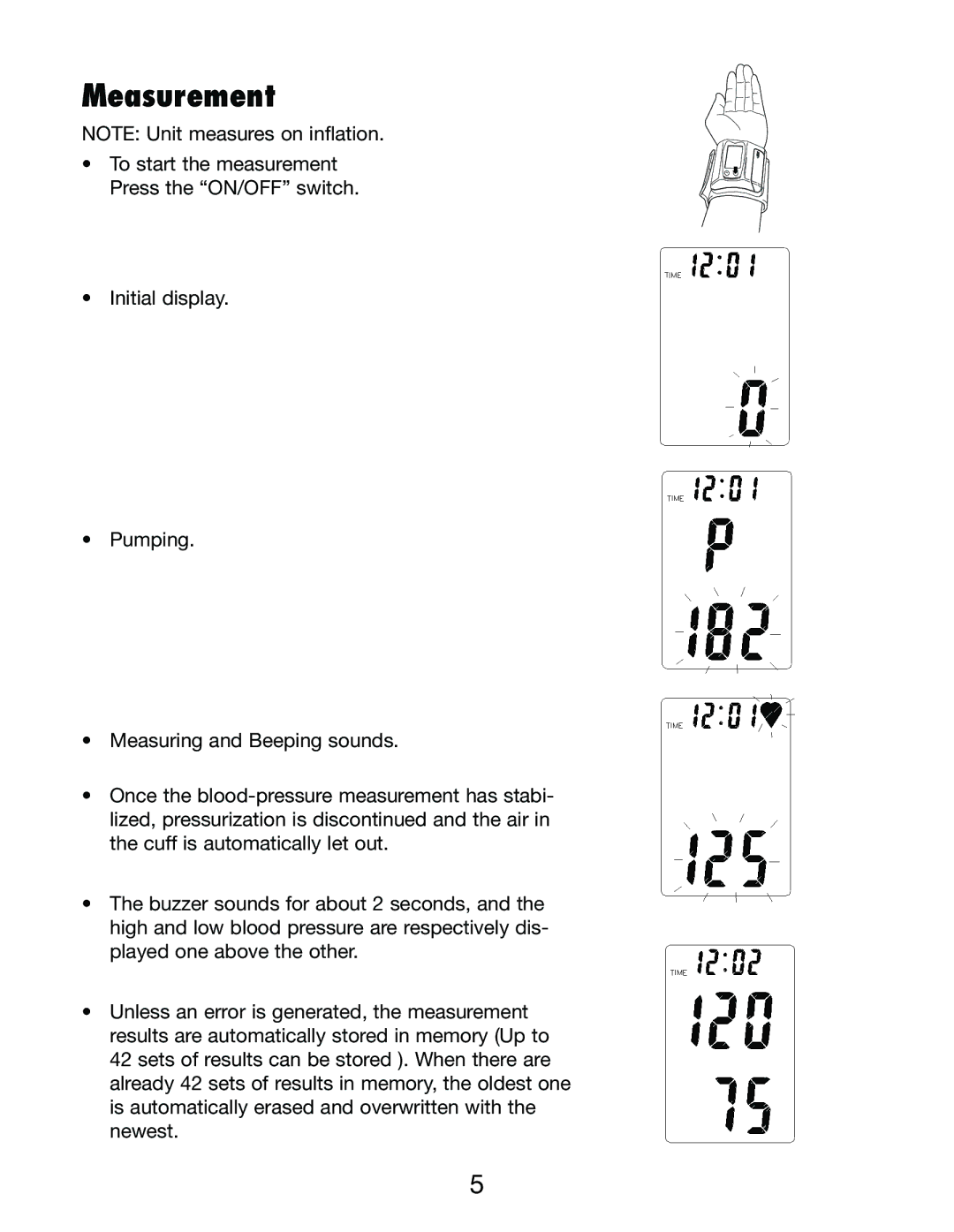 Lumiscope 1098 instruction manual Measurement 