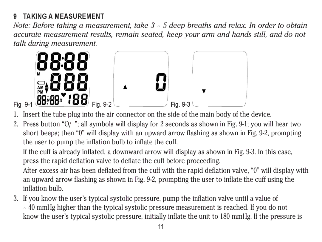 Lumiscope 1103 instruction manual Taking a Measurement, 2 Fig 