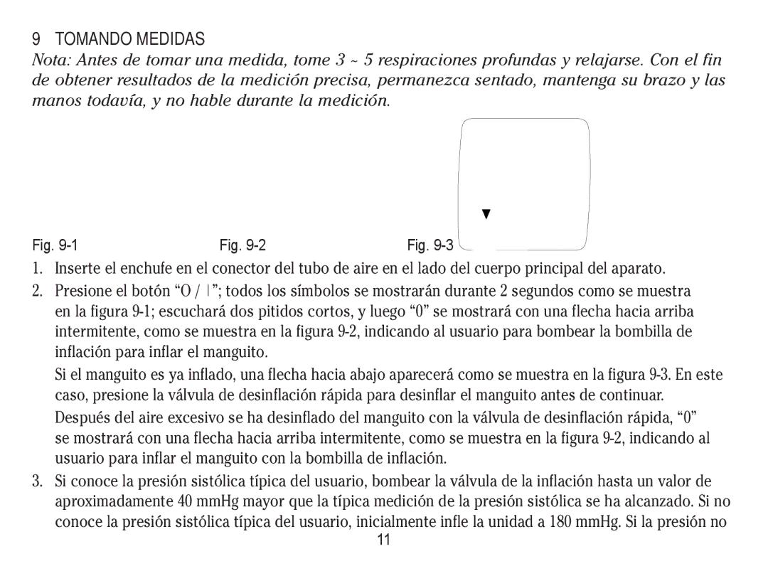 Lumiscope 1103 instruction manual Tomando Medidas, 2 Fig 