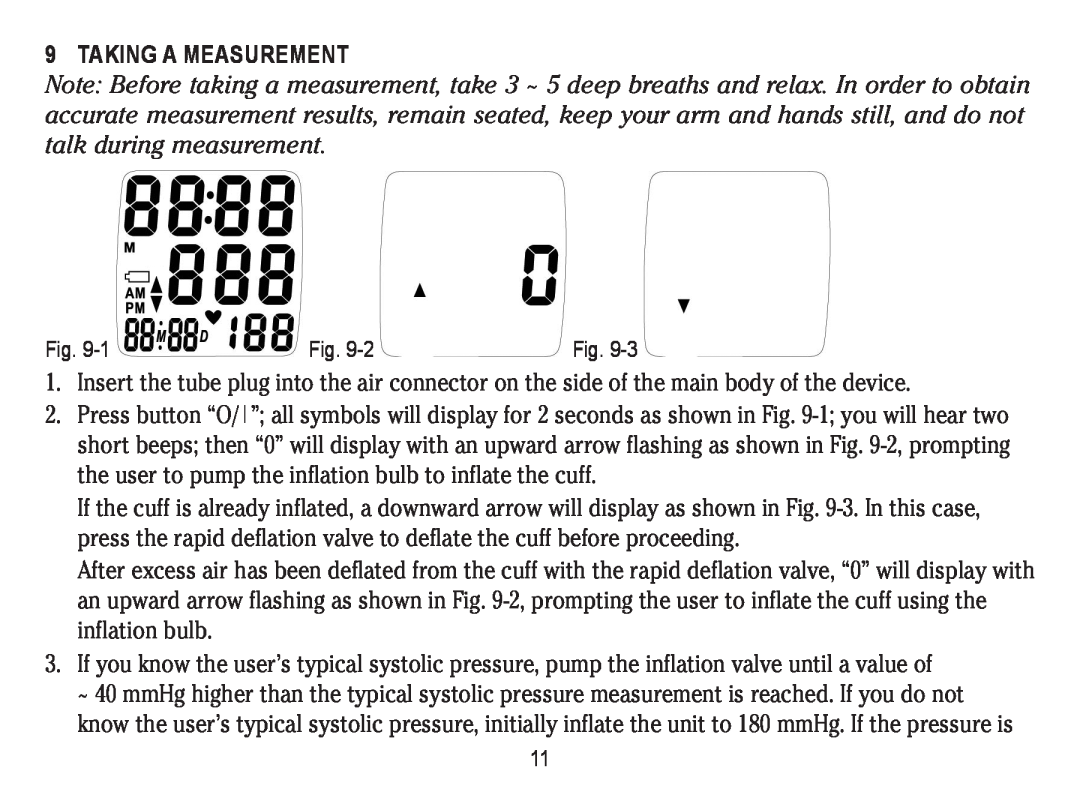 Lumiscope 1103 instruction manual Taking A Measurement, 1 -2 Fig 