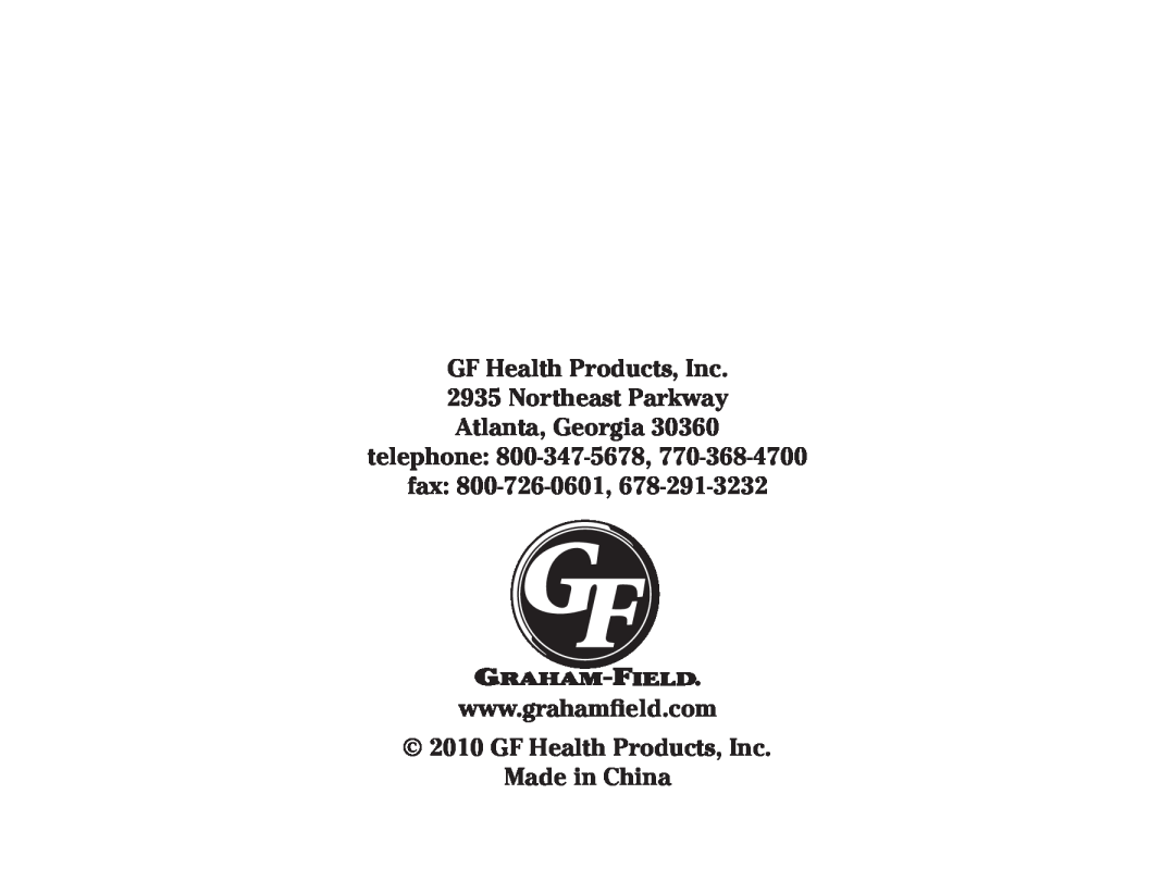 Lumiscope 1103 GF Health Products, Inc 2935 Northeast Parkway Atlanta, Georgia, telephone 800-347-5678 fax 800-726-0601 