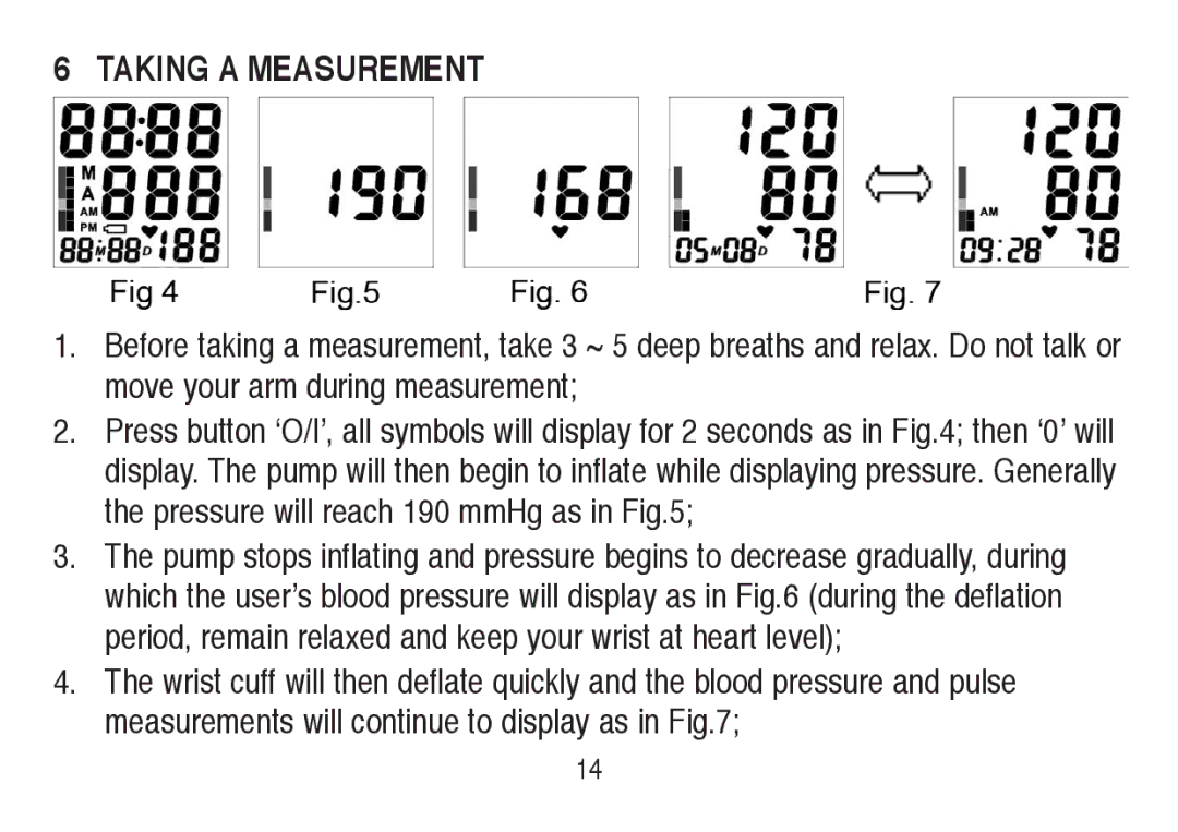 Lumiscope 1143 instruction manual Taking a Measurement 