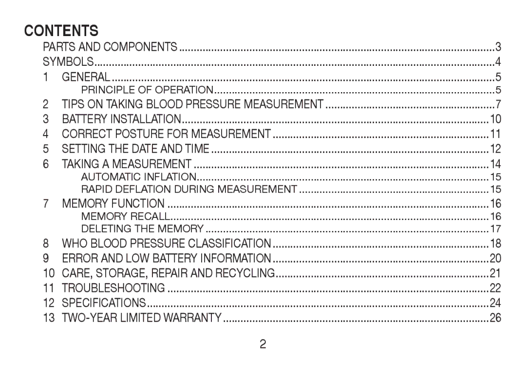 Lumiscope 1143 instruction manual Contents 