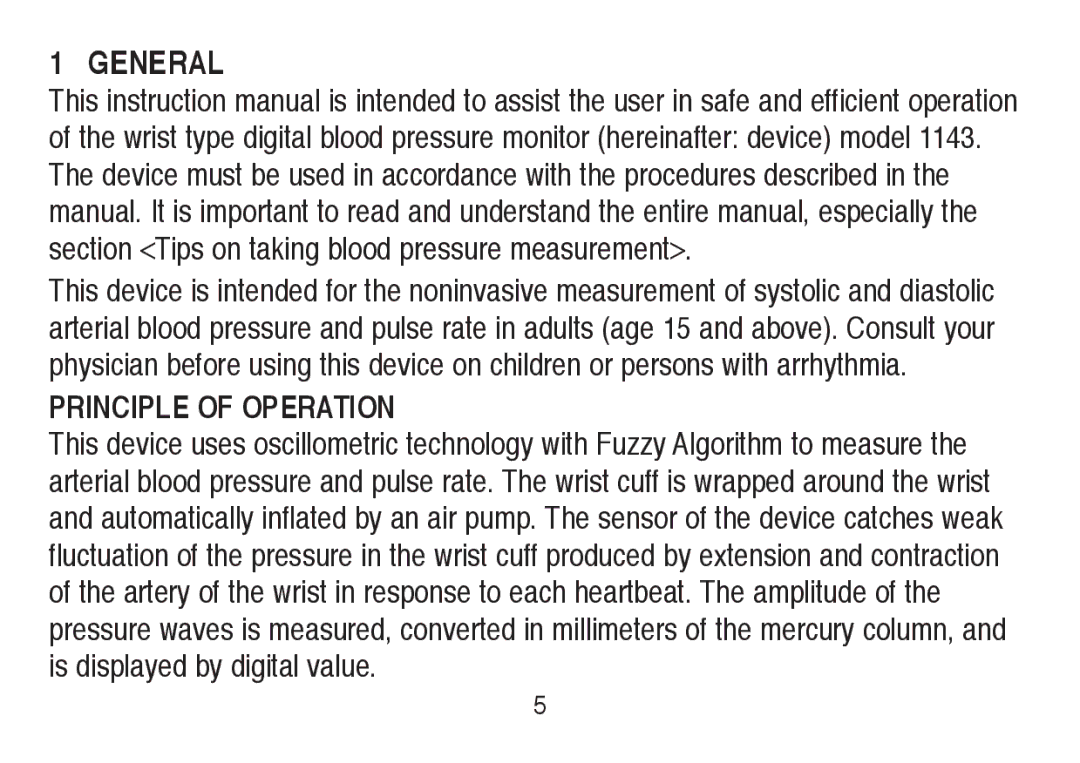 Lumiscope 1143 instruction manual General, Principle of Operation 