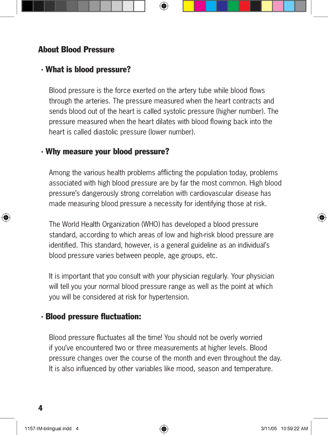 Lumiscope 1157 manual About Blood Pressure · What is blood pressure?, · Why measure your blood pressure? 