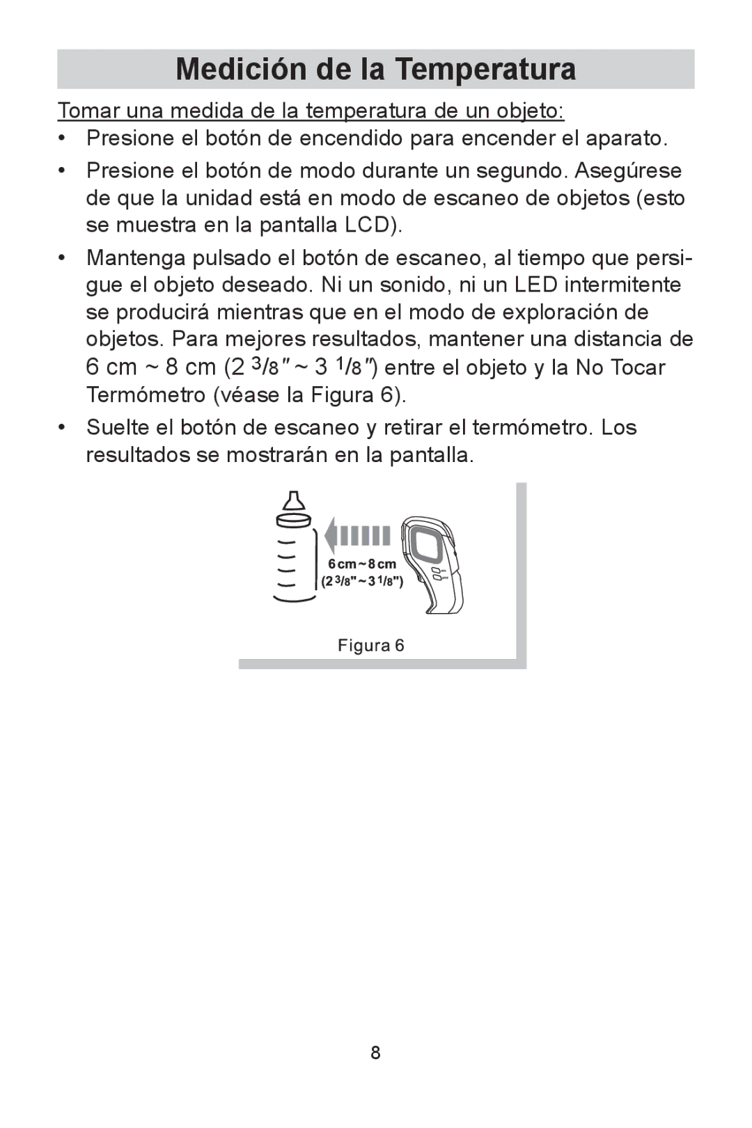 Lumiscope 2220 instruction manual Medición de la Temperatura 