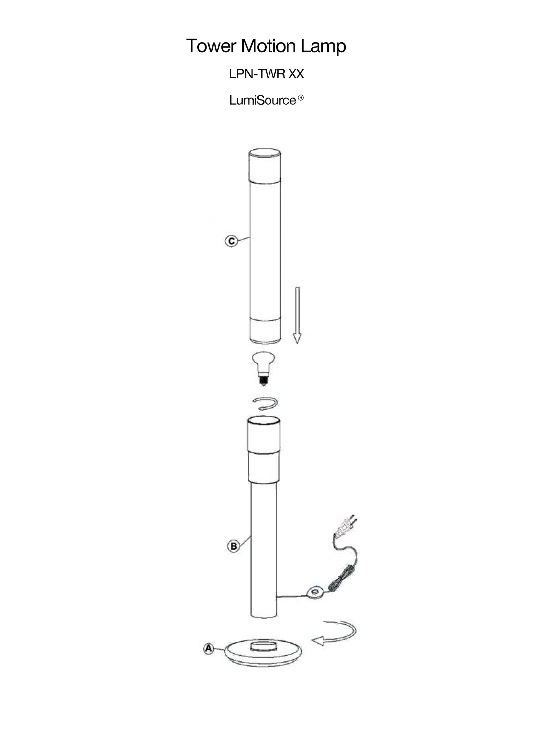 LumiSource LPN-TWRXX manual 