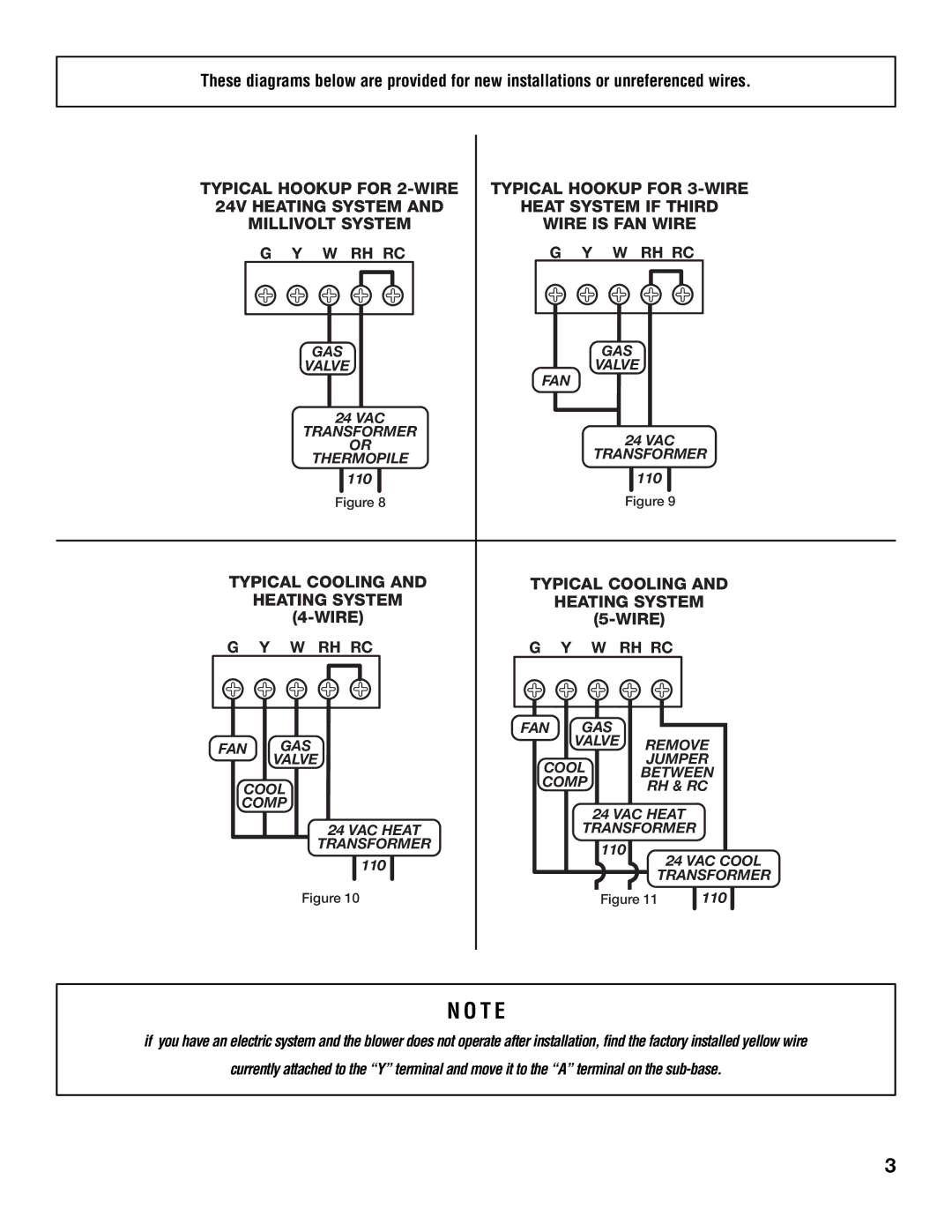 Lux Products CH200SA, CH400SA specifications T E, Typical Cooling Heating System 