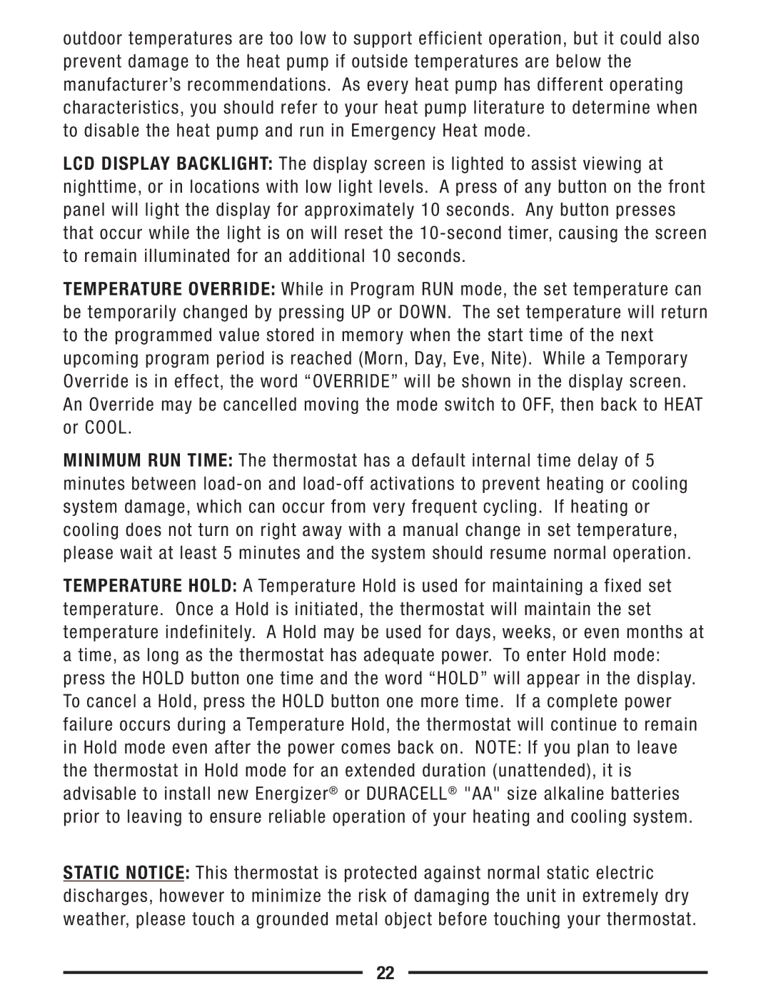 Lux Products P621U operating instructions 