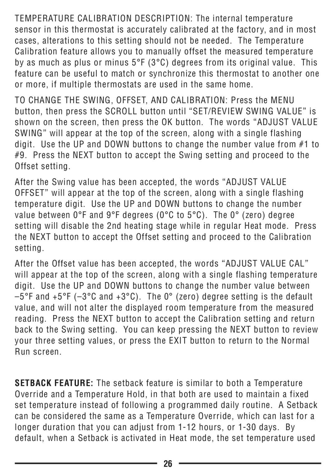 Lux Products TX9600TS operating instructions 