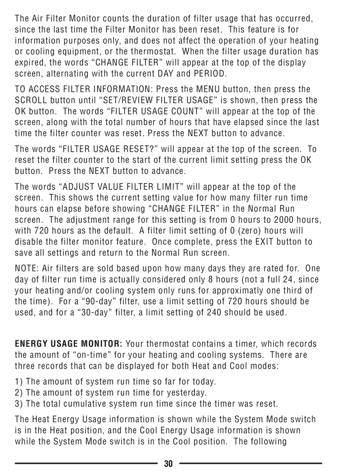 Lux Products TX9600TS operating instructions 