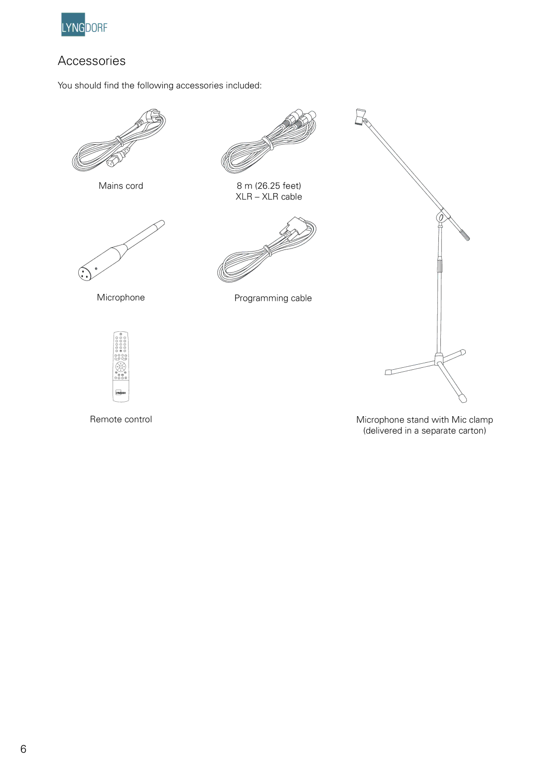 Lyngdorf Audio DPA-1 owner manual Accessories 