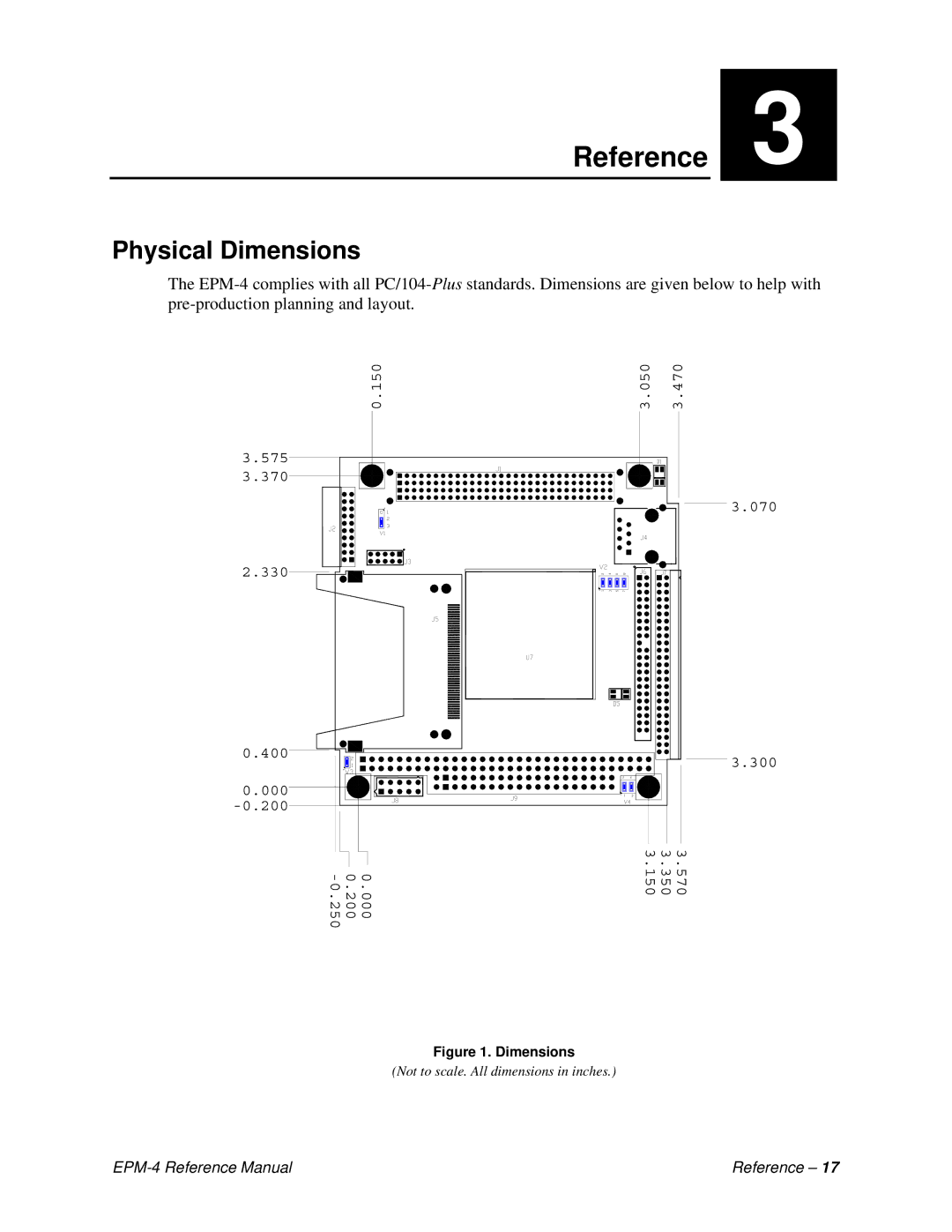 Lynx EPM-4 manual Reference, Physical Dimensions 