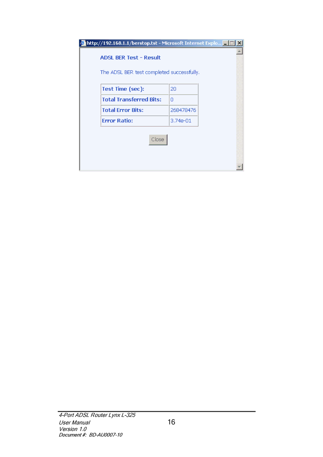 Lynx user manual Port Adsl Router Lynx L-325 Version 