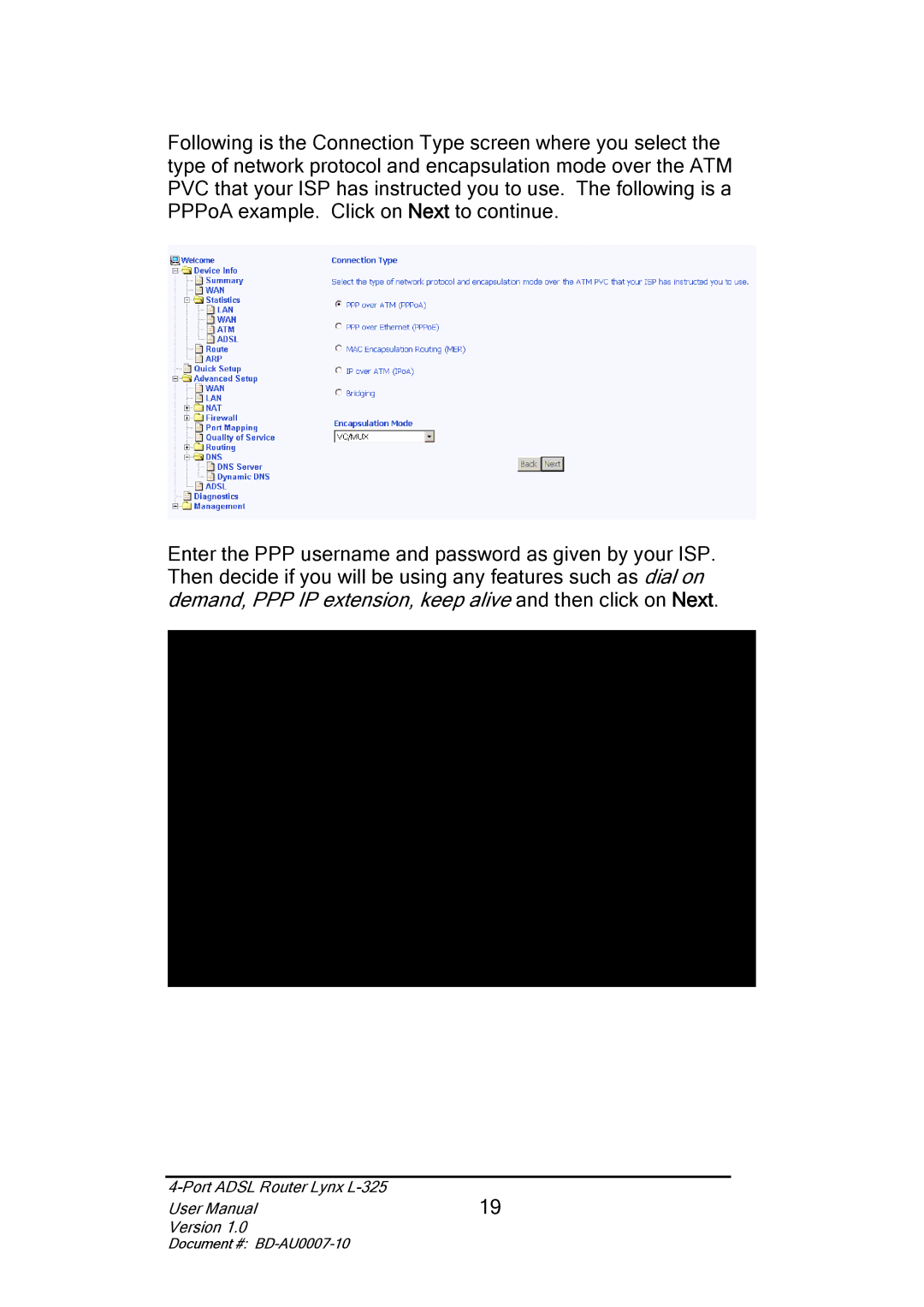 Lynx user manual Port Adsl Router Lynx L-325 Version 