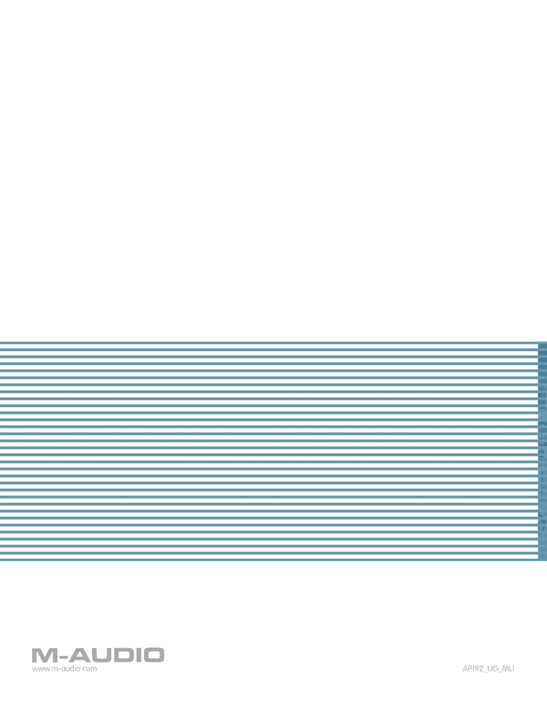 M-Audio manual AP192UGML1 