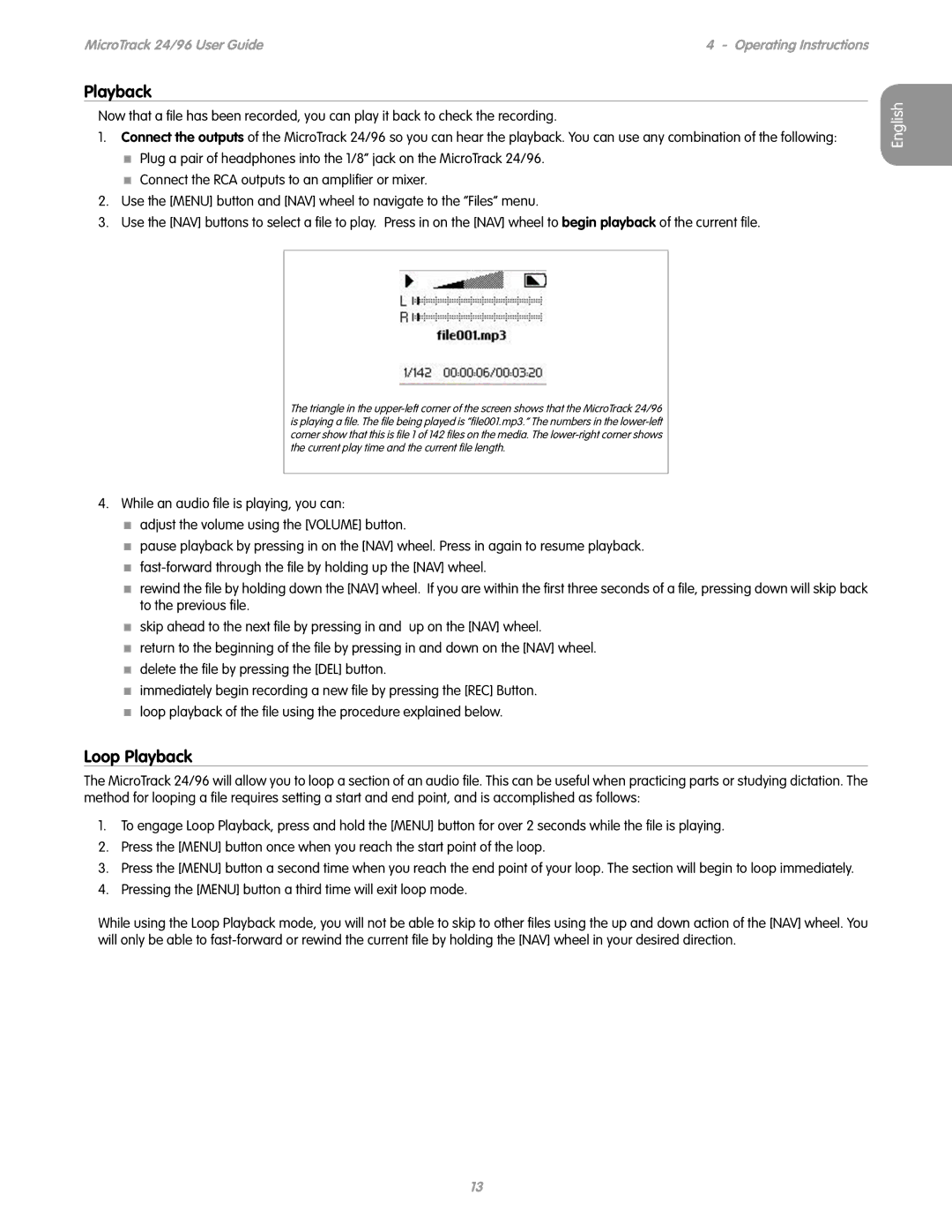 M-Audio 24/96 manual Loop Playback 