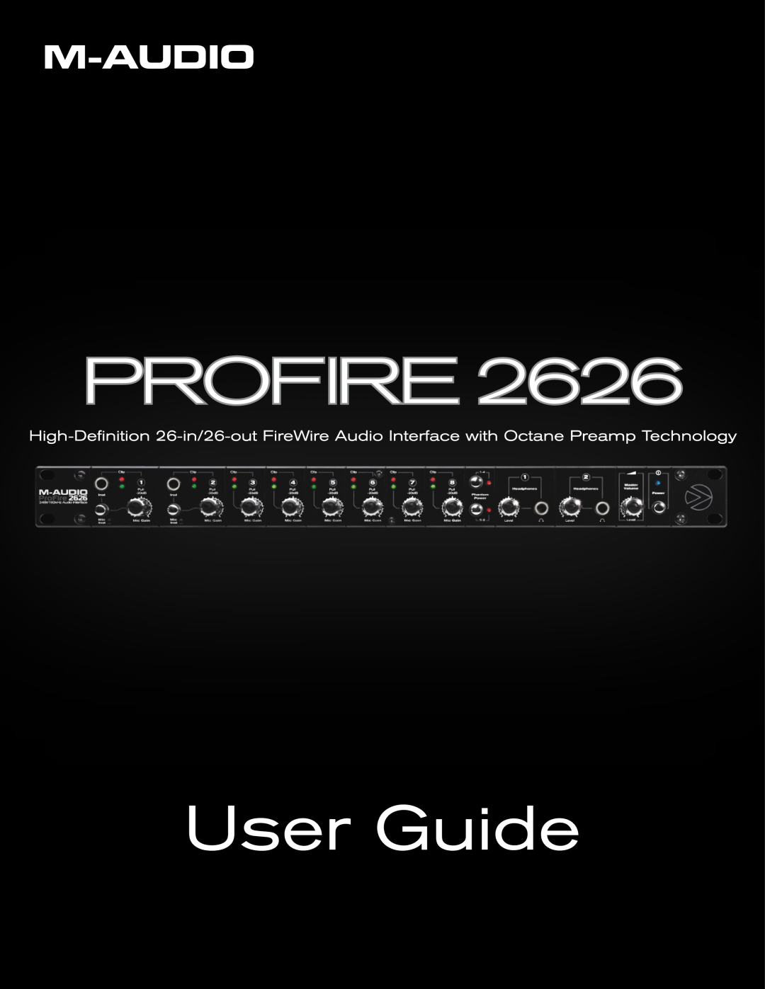 M-Audio 2626 manual User Guide, English 